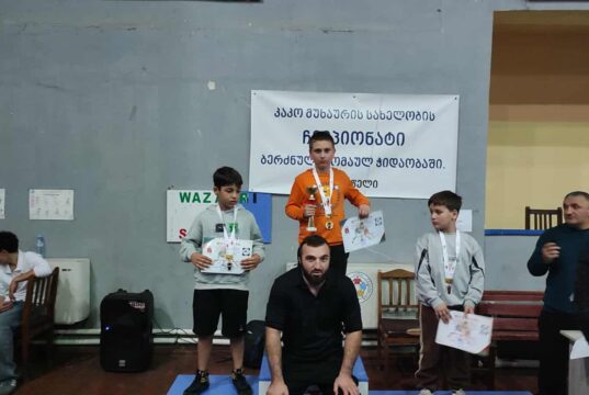 ახმეტაში გამართულ კაკო მუხაურის სახელობის საერთაშორისო ტურნირზე გურჯაანელმა მოჭიდავეებმა წარმატებას მიაღწიეს