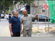 ქალაქ გურჯაანში საცხოვრებელი კორპუსების ფასადების სარეაბილიტაციო სამუშაოები მიმდინარეობს