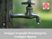 სოფელ ბოდბეში მოსახლეობა სასმელი წყლის შესახებ ჩივის